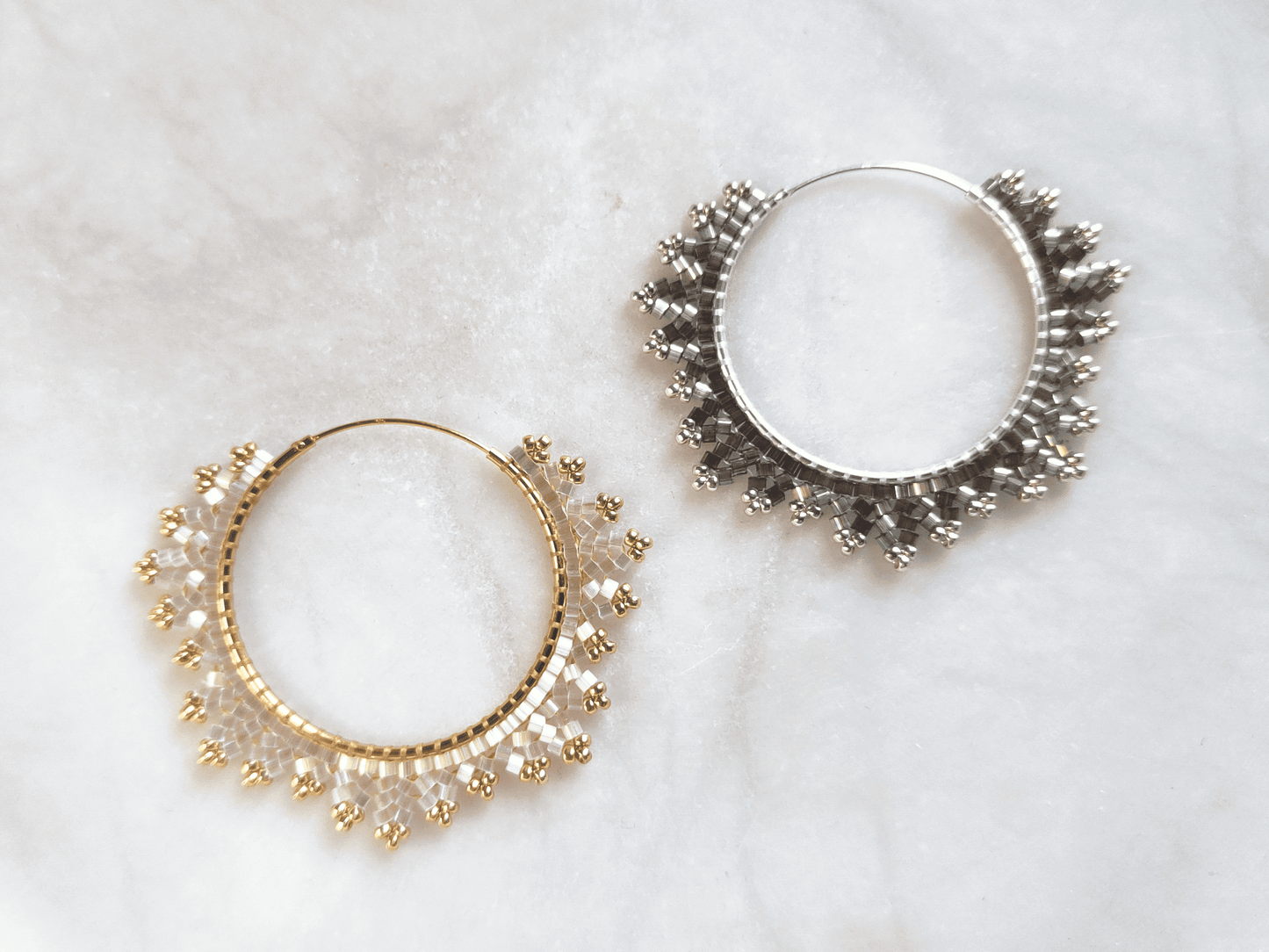 "Estelle" bead kit - crystal & graphite