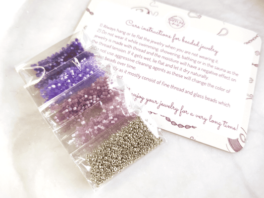 "Estelle" bead kit - lavender blossom