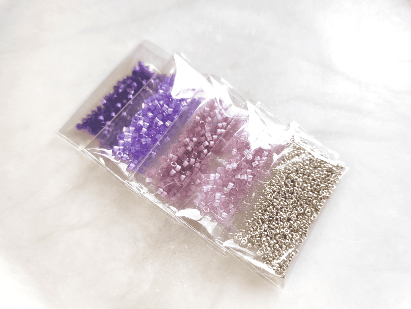 "Estelle" bead kit - lavender blossom