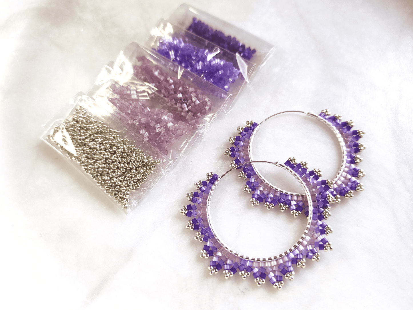 "Estelle" bead kit - lavender blossom