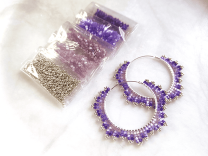 "Estelle" bead kit - lavender blossom
