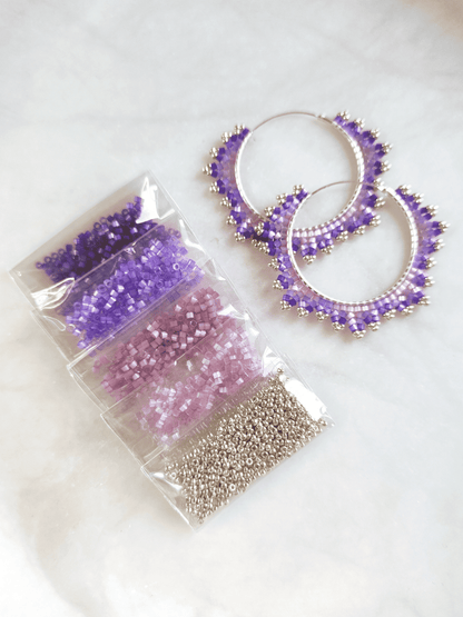 "Estelle" bead kit - lavender blossom