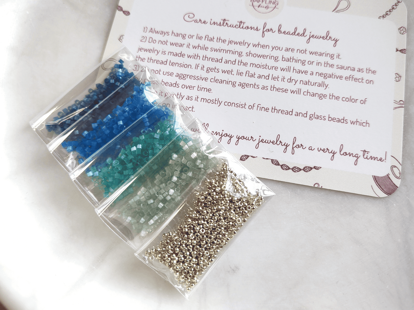 "Estelle" bead kit - ocean wave