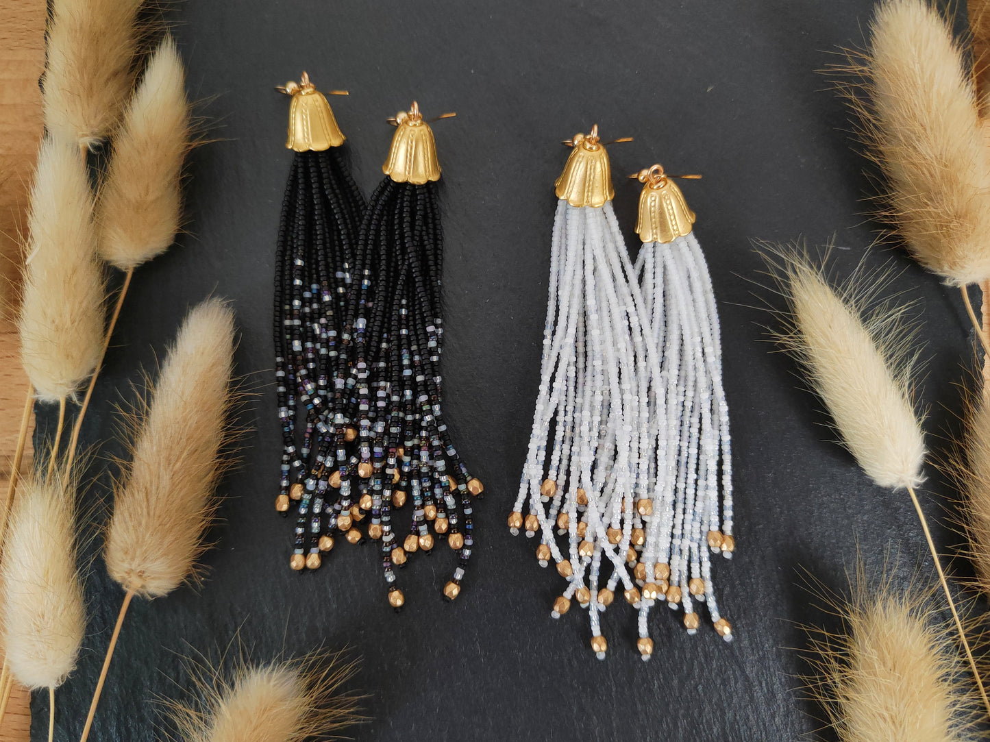 Tassel earrings "Nirvelli" - black