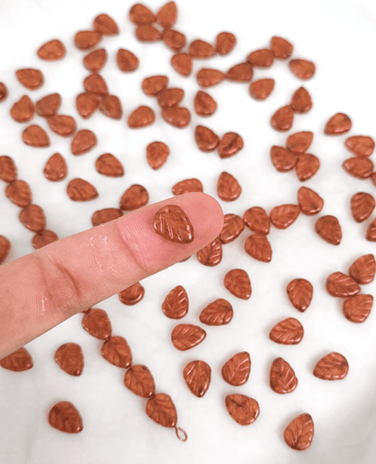 Minzblätter 10mm - Rostbraun