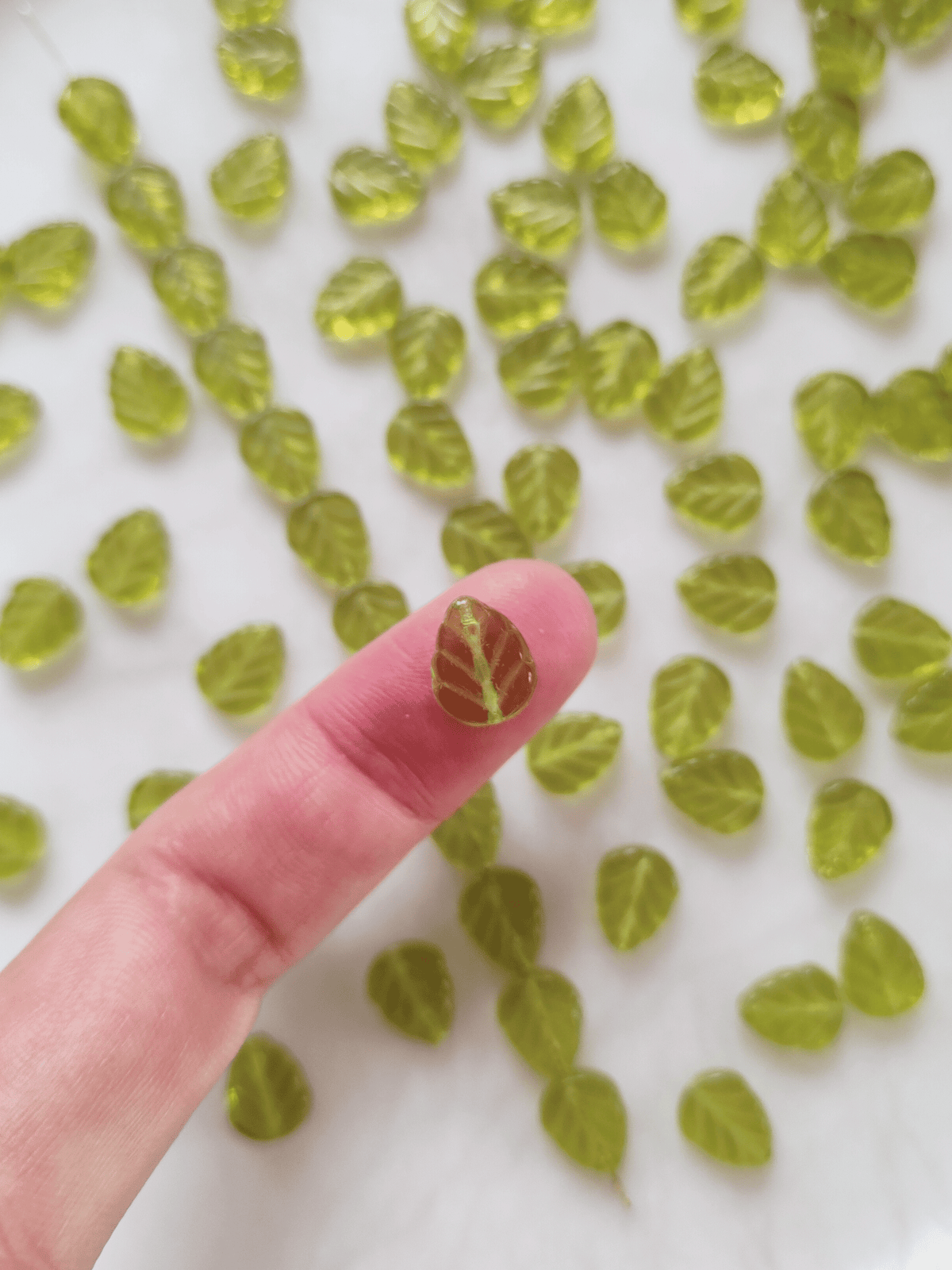 Minzblätter 10mm - Grasgrün