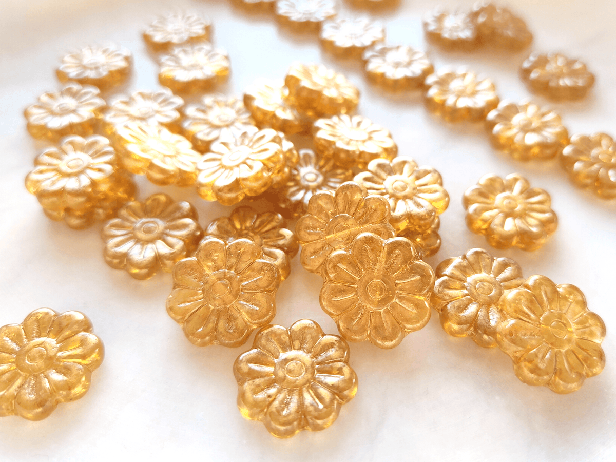 Gänseblümchen 18mm - matt Gold