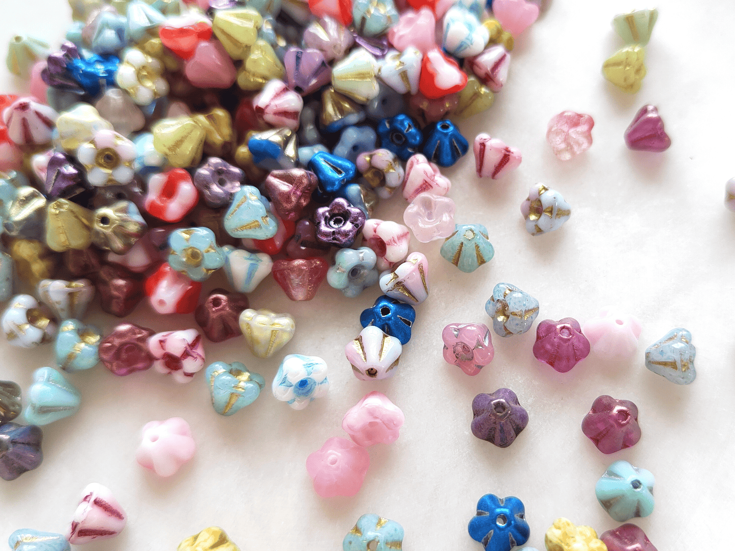 Schlüsselblumen 4x6mm - bunt gemischt