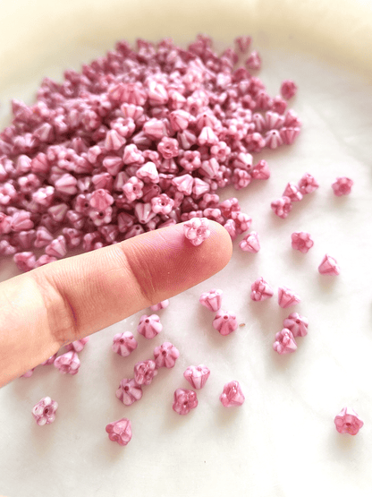 Schlüsselblumen 4x6mm - Rosa & Pink