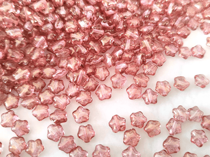 Sterne 6mm - gedecktes Pink