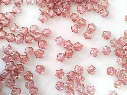 Sterne 6mm - gedecktes Pink