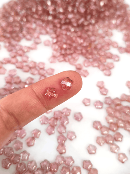 Sterne 6mm - gedecktes Pink