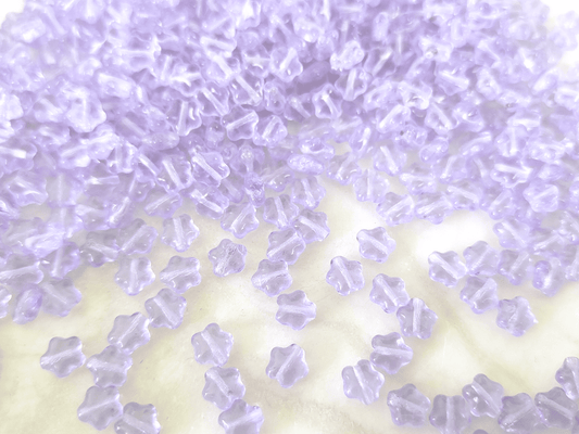 Star beads 6mm - lilac