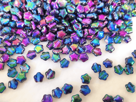 Star beads 6mm - galaxy