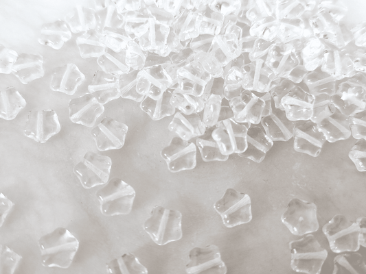 Star beads 8mm - colorless