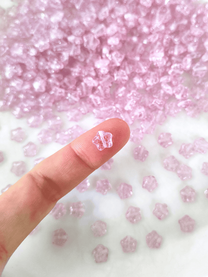 Sterne 8mm - Flieder Crackle