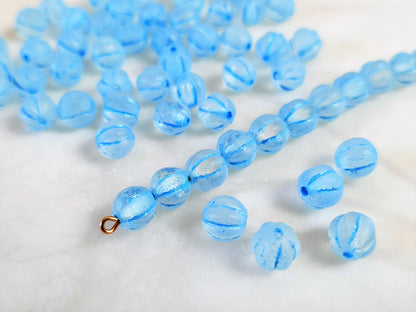 Melonen 8mm - bereift Hellblau