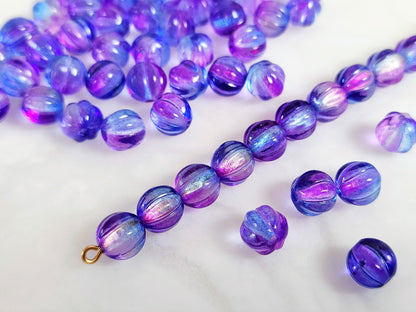 Melonen 8mm - ombre Blau & Lila
