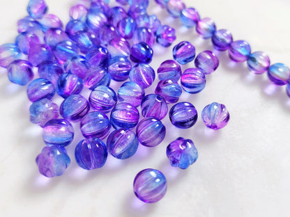 Melonen 8mm - ombre Blau & Lila