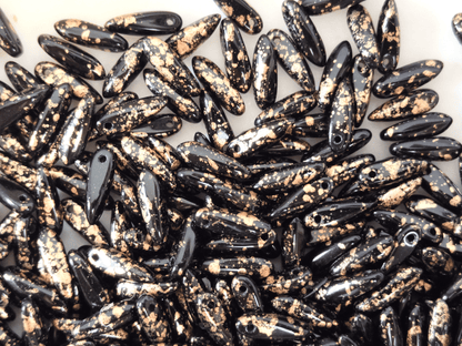 Dolche 3x11mm - Schwarz & Gold