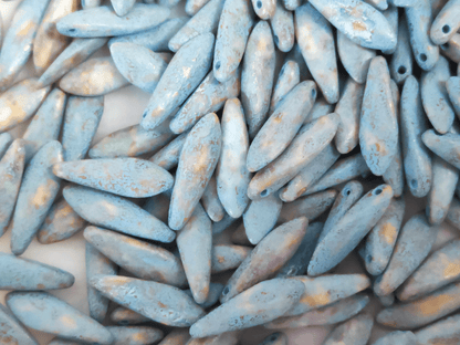 Dolche 5x16mm - Beige & Hellblau