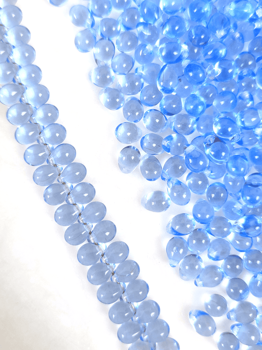 Tropfen 5x7mm - Himmelblau