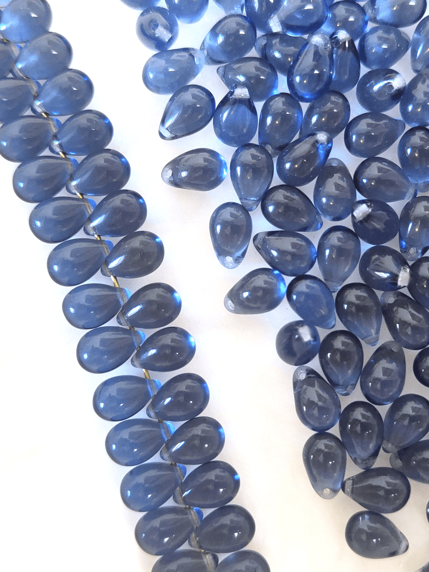 Tropfen 6x9mm - Jeansblau