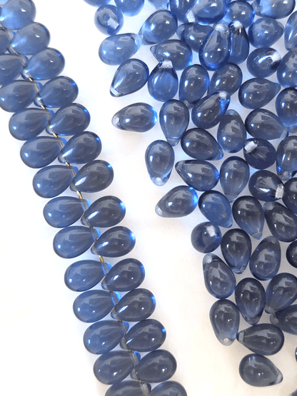 Tropfen 6x9mm - Jeansblau