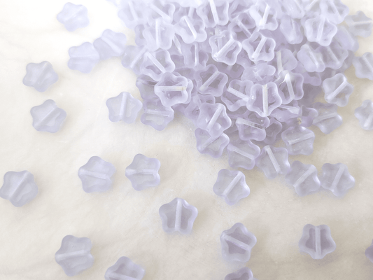 Star beads 8mm - pastel lilac