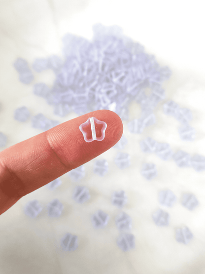 Star beads 8mm - pastel lilac