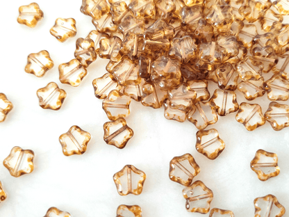 Star beads 8mm - colorless