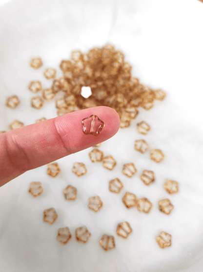 Star beads 8mm - colorless